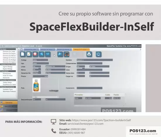 Cree su software sin programar: spaceflexbuilder